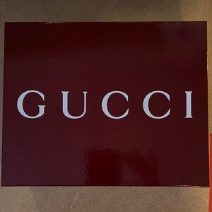 Gucci Burgundy Box with White Lettering